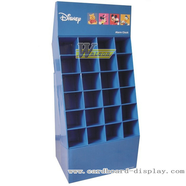 迪士尼儿童玩具格子纸板展示柜,纸板陈列柜/